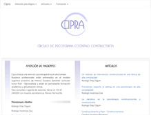 Tablet Screenshot of cipra.cl